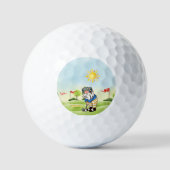 Custom Golf Course Golf Balls mit Gnome Golfer Golfball (Vorderseite)