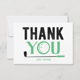 Custom Golf Dankeschön Card Dankeskarte