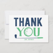 Custom Golf Dankeschön Card Dankeskarte (Vorderseite)