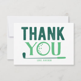 Custom Golf Dankeschön Card Dankeskarte