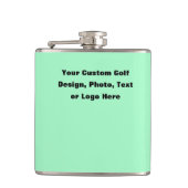 Custom Golf Flask - Personalisiertes Golfer Gesche Flachmann (Vorderseite)