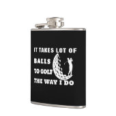 Custom Golf Geschenk | Golfliebhaber kommen auf ih Flachmann (Links)