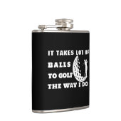 Custom Golf Geschenk | Golfliebhaber kommen auf ih Flachmann (Rechts)