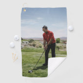 Custom Golf Golfer Foto Golfhandtuch (Insitu)