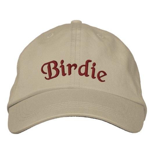 Custom Golf Hat - Personalisiert bestickte Birdie Bestickte Baseballkappe (Vorderseite)