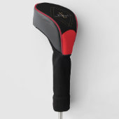Custom Golf Head Cover mit Name Headcover (angewinkelt)