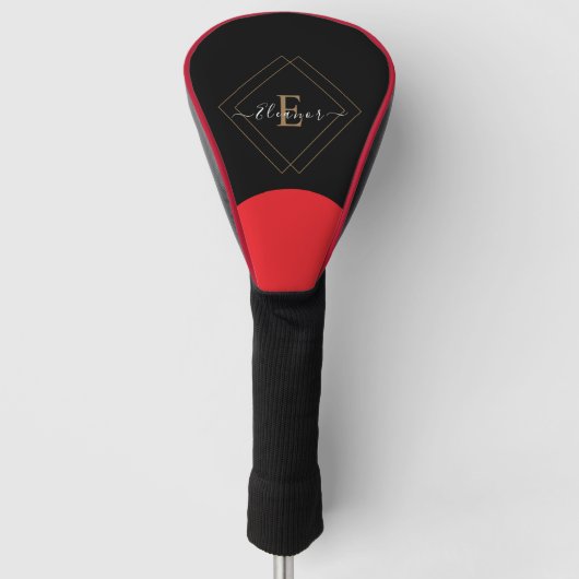 Custom Golf Head Cover mit Name Headcover (Vorderseite)
