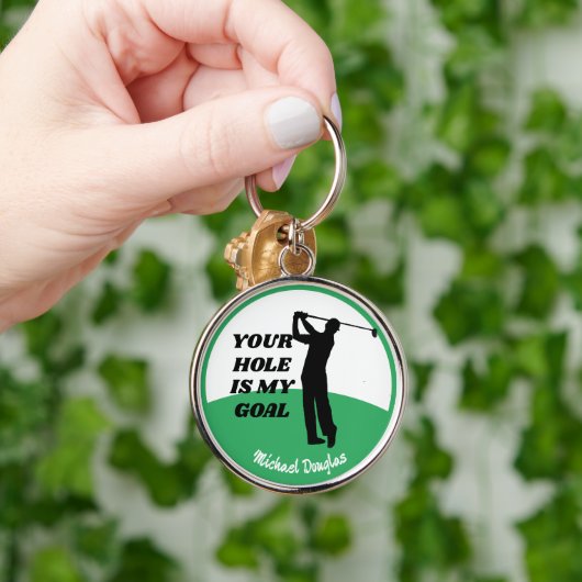 Custom Golf Keychain - Funny Personalized Gift Schlüsselanhänger (Hand)