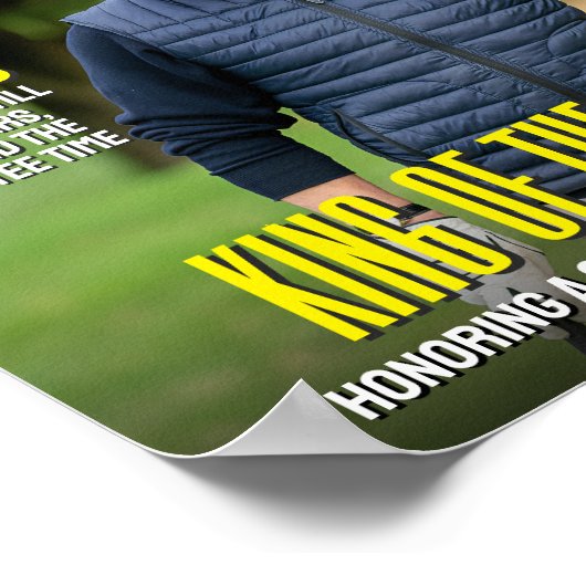 Custom Golf Magazine Cover, Fun Gift für Golfer Poster (Ecke)