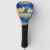 Custom Golf Monogram Design Headcover (Vorderseite)