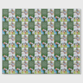Custom Golf Multi Foto Monogram Vathday Geschenkpapier (Flach)