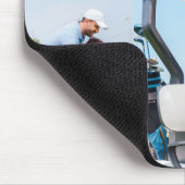 Custom Golf Multi Foto Monogram Vathday Mousepad (Ecke)