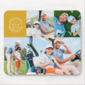 Custom Golf Multi Foto Monogram Vathday Mousepad (Vorne)