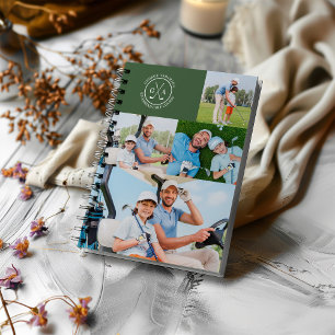 Custom Golf Multi Foto Monogram Vathday Notizblock