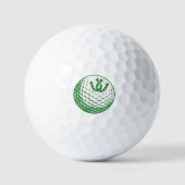 Custom Golf - Personalisierte Horseshoe-Grafik Golfball (Vorderseite)