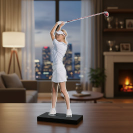 Custom Golf Player Acrylic Fotoskulptur