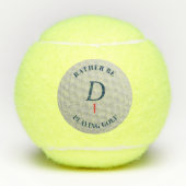 Custom Golf Player Monogram Funny Tennis Balls Tennisbälle (Vorderseite)