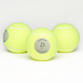 Custom Golf Player Monogram Funny Tennis Balls Tennisbälle (Multi)