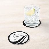 Custom Golf Theme Logo-Drink Coaster Runder Pappuntersetzer (Vor Ort)