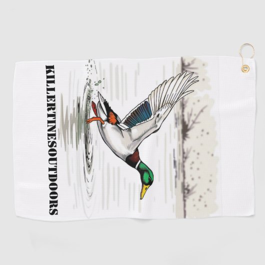 Custom golf towel golfhandtuch (Horizontal)