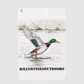 Custom golf towel golfhandtuch (Vorderseite)