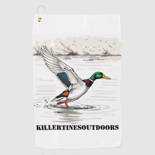 Custom golf towel golfhandtuch (Vorderseite)