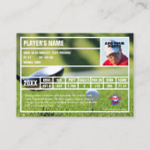 Custom Golf Trading Card - Ocean Blue Telefonnummerkarte (Rückseite)