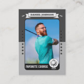 Custom Golf Trading Card, Personalized Golfer Card Telefonnummerkarte (Vorderseite)