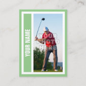 Custom Golf Trading Card - Sage Telefonnummerkarte (Vorderseite)
