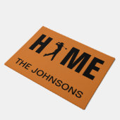 Custom Golf Zuhause Door Mat, Golfer Doormat Fußmatte (Schrägansicht)