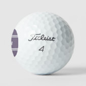 Custom Golfer Classic Name Monogram Lila für sie Golfball (Logo)
