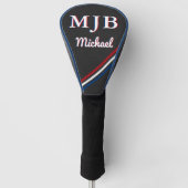 Custom Golfer Gift Personalized 3 Initial Monogram Golf Headcover (Vorderseite)