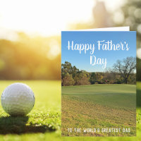Custom Golfer Happy Vatertag Golf Course Foto
