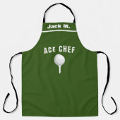 Custom Golfer Kitchen Geschenk, Personalisiert Ace Schürze (Vorderseite)
