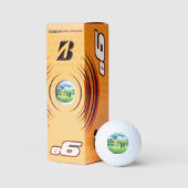 Custom Golfer Name 3-D Monogram Golfball (Verpackungen)