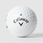 Custom Golfer Vater Elf Personalisierter Weihnacht Golfball (Logo)