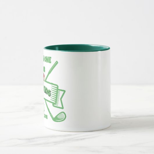 Custom Golfer Weihnachtsgeschenk, Personalisierter Tasse (Zentrum)