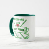 Custom Golfer Weihnachtsgeschenk, Personalisierter Tasse (Vorderseite Links)