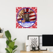 CUSTOM GOMETZ FARMEN PATRIOTISCHER ZIEGENPOSTER POSTER (Heimbüro)
