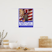 CUSTOM GOMETZ FARMEN PATRIOTISCHER ZIEGENPOSTER POSTER (Küche)