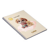 Custom Good Night Puppy Journal Notizblock (Rechte Seite)