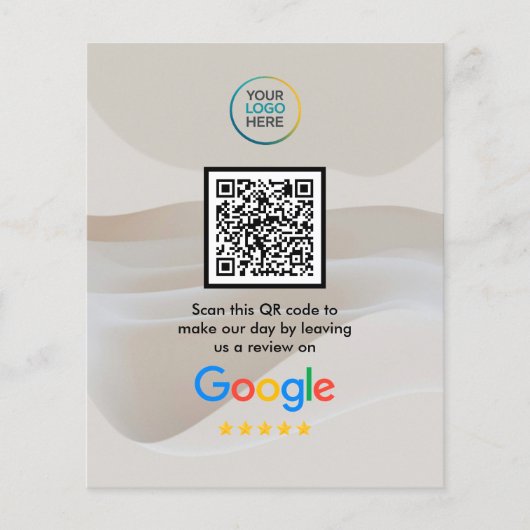 Custom Google Reviews QR Code Flyer (Vorne)