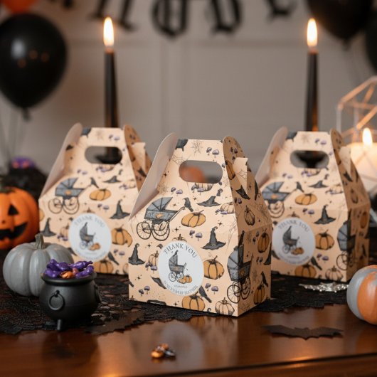 Custom Goth Viktorianisch Baby Carriage Halloween Geschenkschachtel