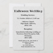 Custom Gothic Halloween Hochzeit Einladung (Rückseite)