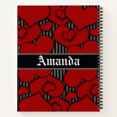 Custom Gothic Hardcover Notebook Notizblock (Rückseite)