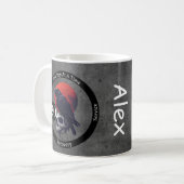 Custom Gothic Raven Erholung Milestone Geschenk Kaffeetasse (Vorderseite Links)