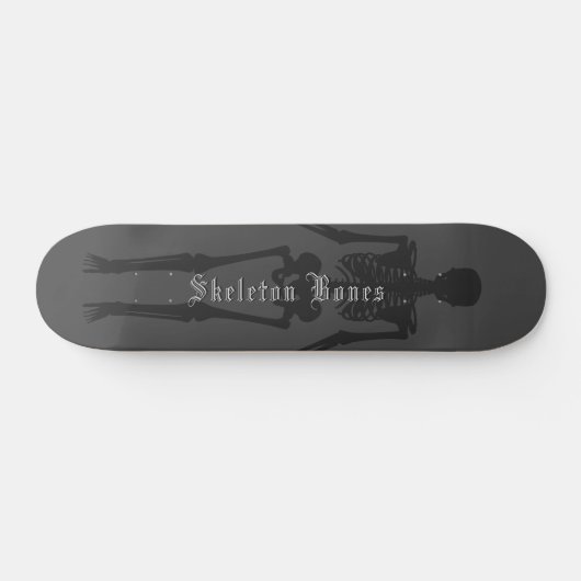 Custom Gothic Skeleton Skateboard (Horizontal)