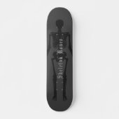 Custom Gothic Skeleton Skateboard (Vorne)