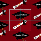 Custom Grad Cap und Diploma Stoff (Kachel)