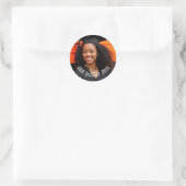 Custom Grad Foto Class Year Celebration Runder Aufkleber (Tasche)